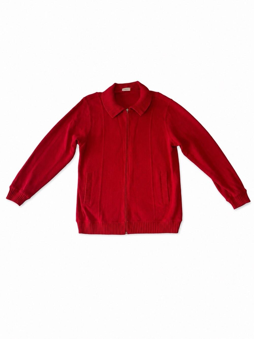 Women’s Vintage Koret Red Zip Up Jacket